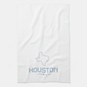 Houston & Texas Tile, Blue Tile, Houston Texas Theedoek (Verticaal)