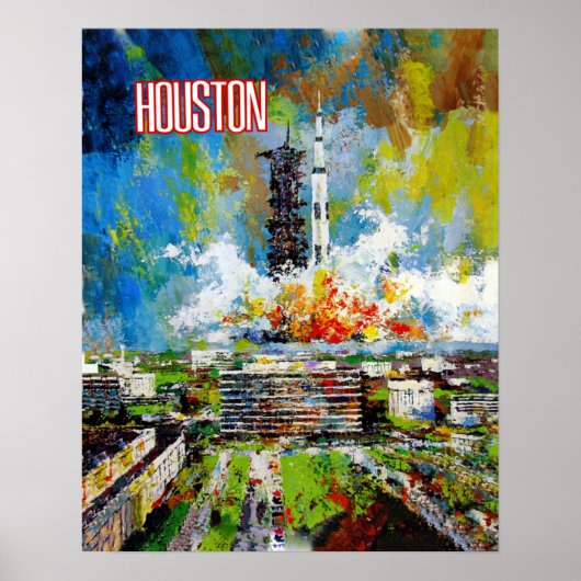 Houston, Texas travel poster (Devant)