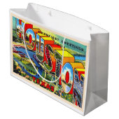 Houston Texas TX  groot Briefkaart Cadeauzakje (Achterkant Gekanteld)