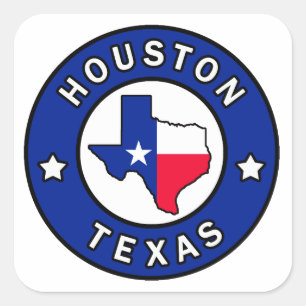 Houston Texas Vierkante Sticker