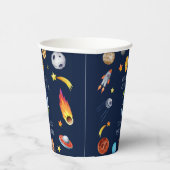 Houston We Have A 3 Year Old 3rd Birthday Party Papieren Bekers (Rechts)