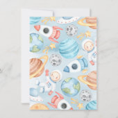 Houston We have a Boy Space Baby shower Invitation (Dos)