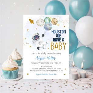 Houston We Hebben Een Baby Astronaut Ruimte Baby S Kaart