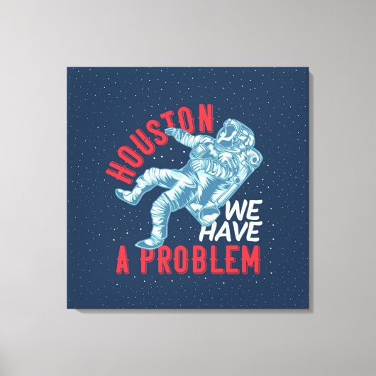 Houston We hebben een probleem stretched canvas pr (Voorkant)