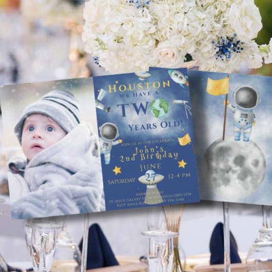 Houston We hebben een twee jaar oude ruimtevaarder Kaart