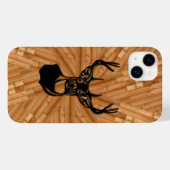 Hout - 3D White Tail Buck Deer Case-Mate iPhone Case (Achterkant (horizontaal))