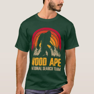 Hout Aap Nationale Zoekteam Sasquatch T-shirt