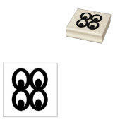 Hout Adinkra (kennis) Rubber Stamp Rubberstempel (Gestempeld)