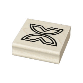 Hout Adinkra (Vrijheid) Rubber Stamp Rubberstempel