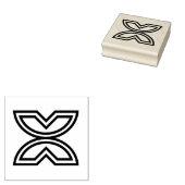 Hout Adinkra (Vrijheid) Rubber Stamp Rubberstempel (Gestempeld)