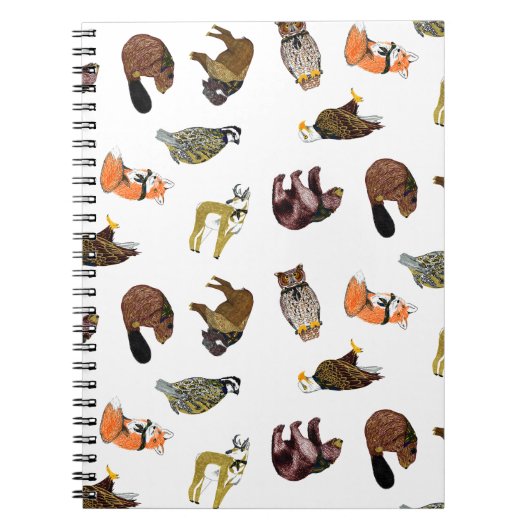 Hout Badge Critter Toss Notebook Notitieboek (Voorkant)