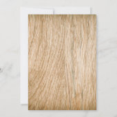 Hout Bark Baby Breath Heart Rustic Wedding Save The Date (Achterkant)