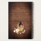 Hout & Blush Roze Groenelementen Bloemstuk Bruilof Planner (Achterkant)