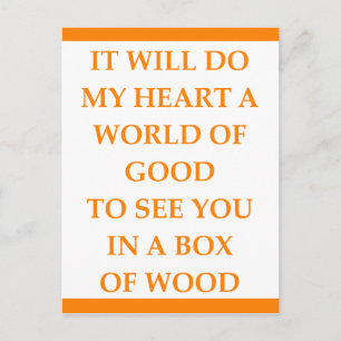 HOUT BRIEFKAART