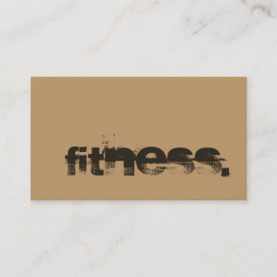 Hout Brown Personal Trainer Fitness Visitekaartje