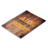 Hout bruin goud gereedschap thuisreparaties bedrij notitieboek (Linkerzijde)