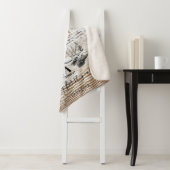 Hout Deer Baby's eerste jaar Foto Collage Sherpa Deken (In situ)