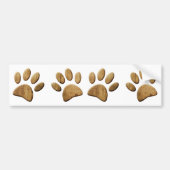 Hout Dog Paw Print Bumpersticker (Voorkant)