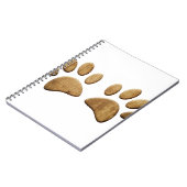 Hout Dog Paw Print Notitieboek (Linkerzijde)