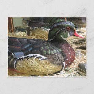 Hout Duck Carving Briefkaart