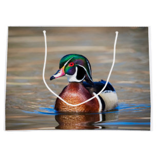 Hout Duck in een vijver Large Cadeautasje
