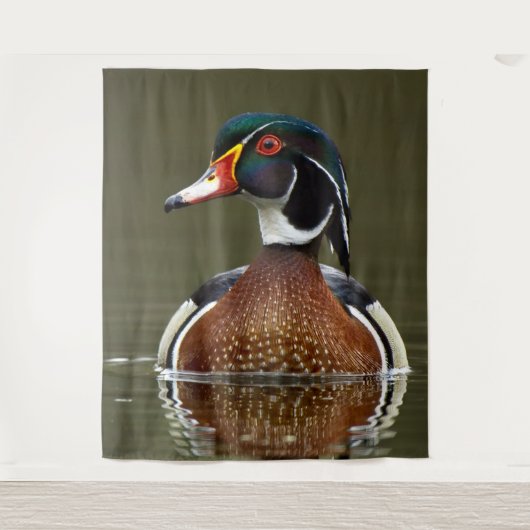 Hout Duck on Water Wandkleed (Voorkant)