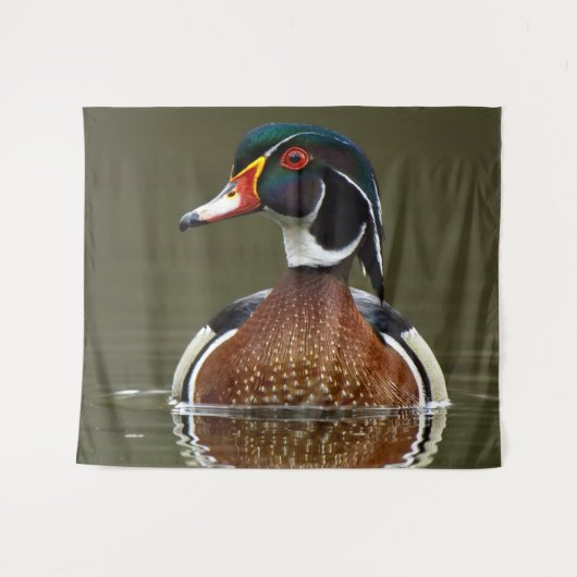 Hout Duck on Water Wandkleed (Voorkant (horizontaal))