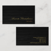 Hout Effect Script Haar Stylist Visitekaartje (Voorkant / Achterkant)