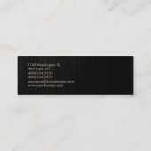 Hout-effect Slim Beige Gray Trendy Visitekaartje (Achterkant)