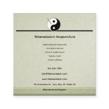 Hout Element Acupunctuur afspraakkaart