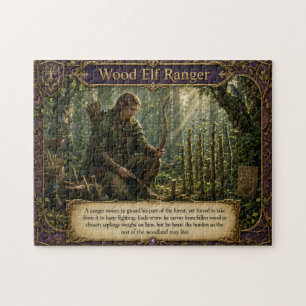 Hout Elf Ranger Boswachter Legpuzzel