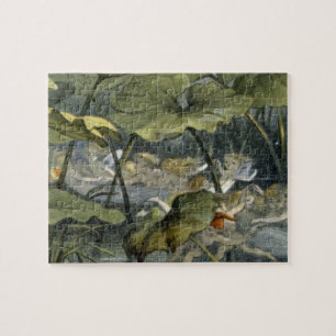 Hout Elves bij Play, illustratie van 'In Fairylan' Legpuzzel