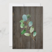 Hout en eucalyptus Uitgestelde aankondiging huweli (Achterkant)