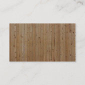 Hout en geschroefd visitekaartje (Achterkant)