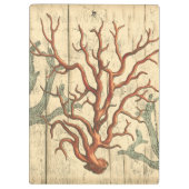 Hout en klein koraal klembord (Achterkant)