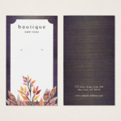 Hout- en lederschildpaddenstoelen visitekaartje (Voorkant /achterkant)