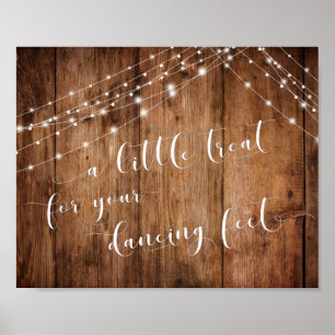 Hout en licht een beetje behandeld voor je dansend poster