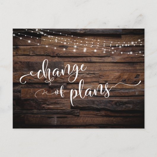 Hout en licht Verandering plannen uitgestelde brui Briefkaart (Voorkant)