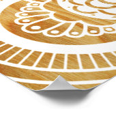 Hout en Mandala Poster (Hoek)