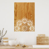 Hout en Mandala Poster (Keuken)