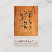 Hout en Marmer Visitekaartje (Achterkant)