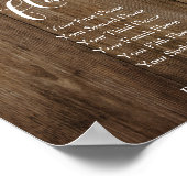 Hout en perskoeken van vloerbedekking poster (Hoek)