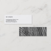 Hout en reflectie mini visitekaartje (Voorkant / Achterkant)