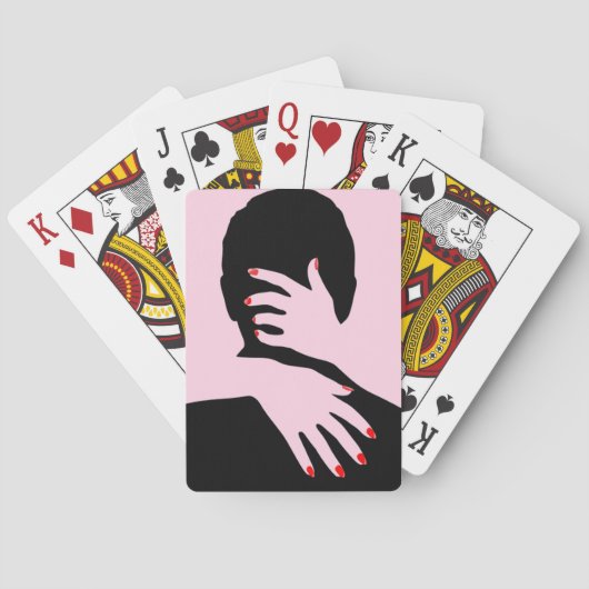 HOUT EN ROMANCE POKERKAARTEN (Achterkant)