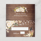 Hout en Rozen met blozen (Buitenkant ongevouwen)