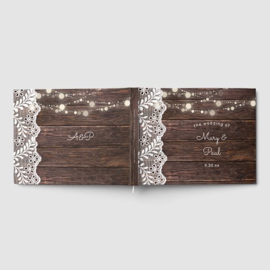 Hout- en tekenlampjes gastenboek (Volledig)