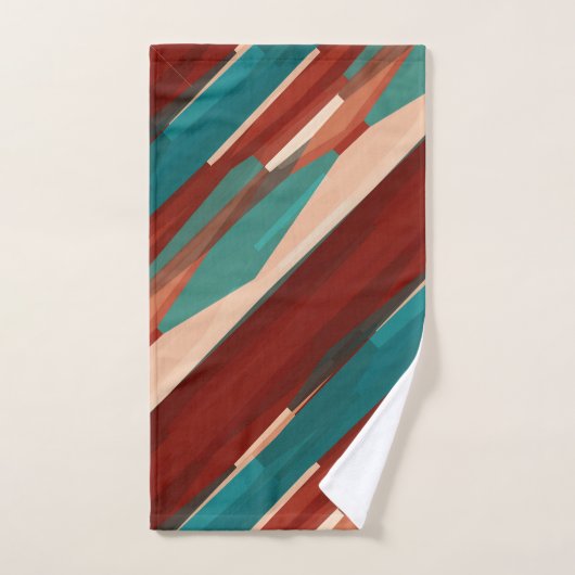 Hout en turkoois bad handdoek (Handdoek)