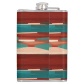 Hout en turkoois heupfles (Achterkant)