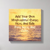 Hout en zee aangepaste offerte canvas afdruk (Voorkant)