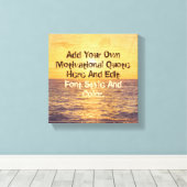 Hout en zee aangepaste offerte canvas afdruk (Insitu (Houten vloer))